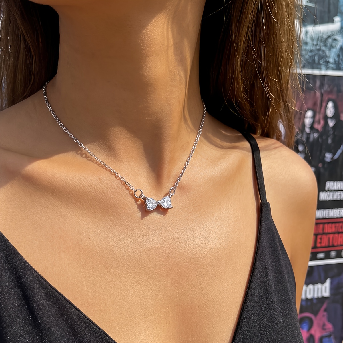 Women's Heart-Shaped Pendant Necklace, Daily Versatile